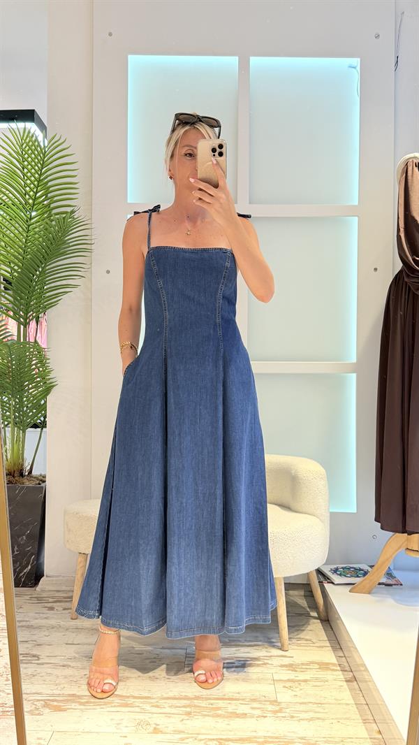 ADELİNA KOT ELBİSE