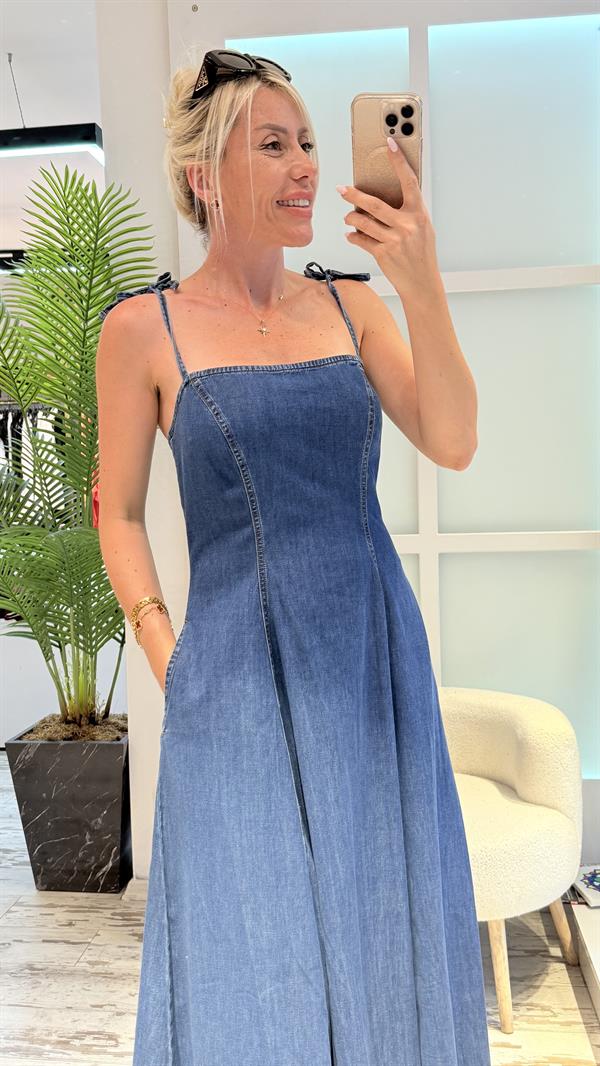 ADELİNA KOT ELBİSE