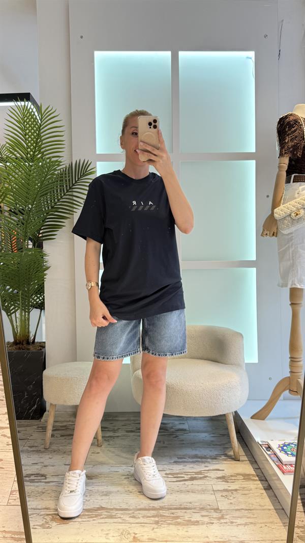 ALMELO SİYAH TSHIRT