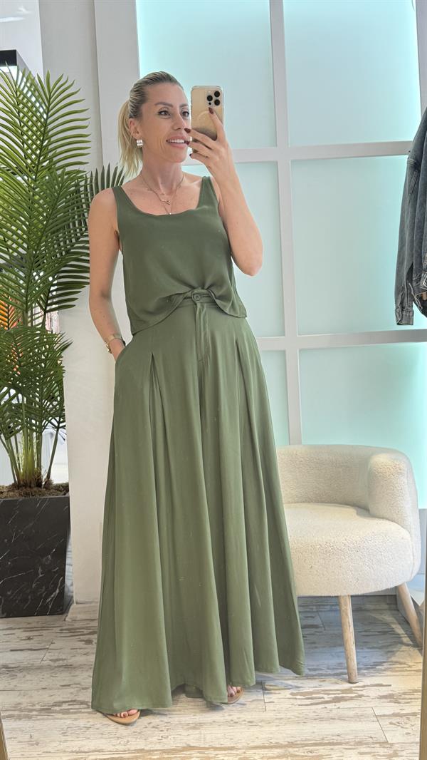 AQUA YEŞİL PANTOLONLU TAKIM