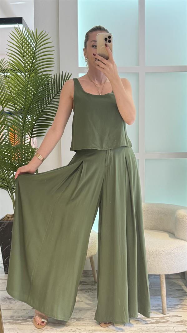 AQUA YEŞİL PANTOLONLU TAKIM