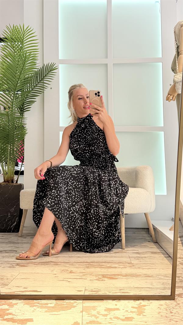 ASİA SİYAH ELBİSE 