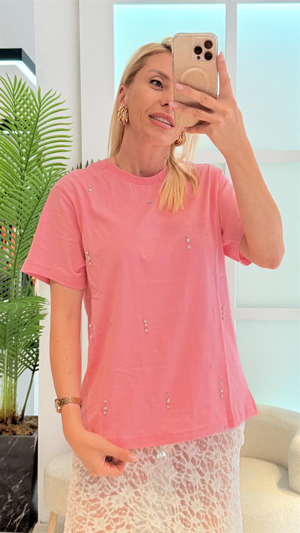 BELİN PEMBE TSHRT 