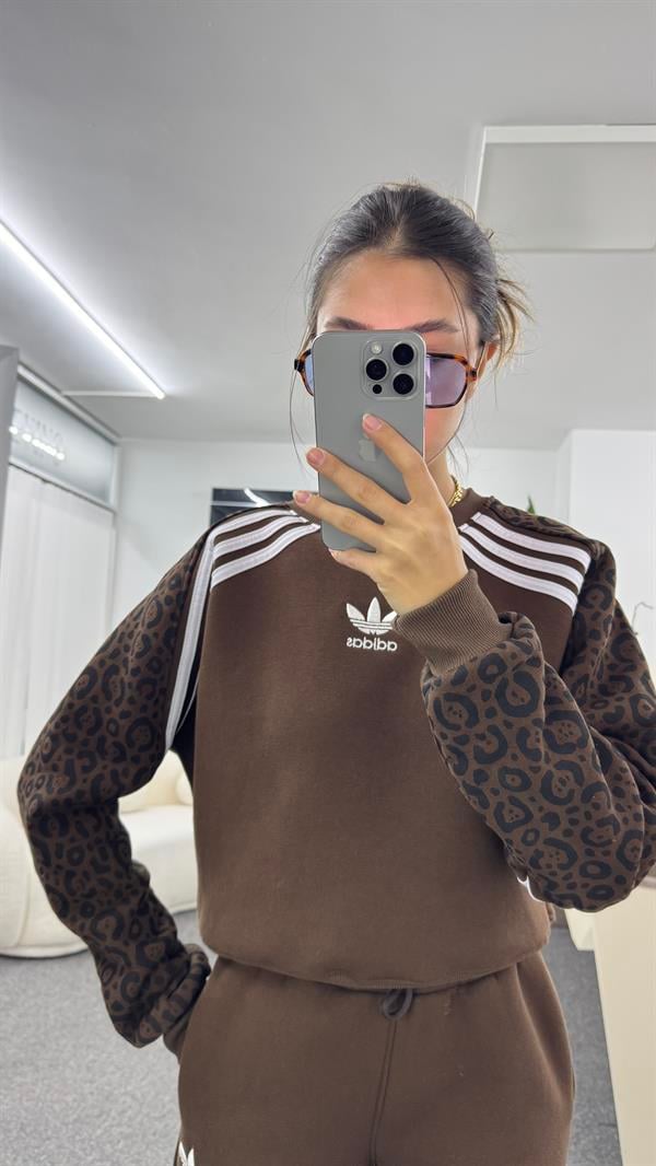 BİNC LEOPAR KAHVE TAKIM