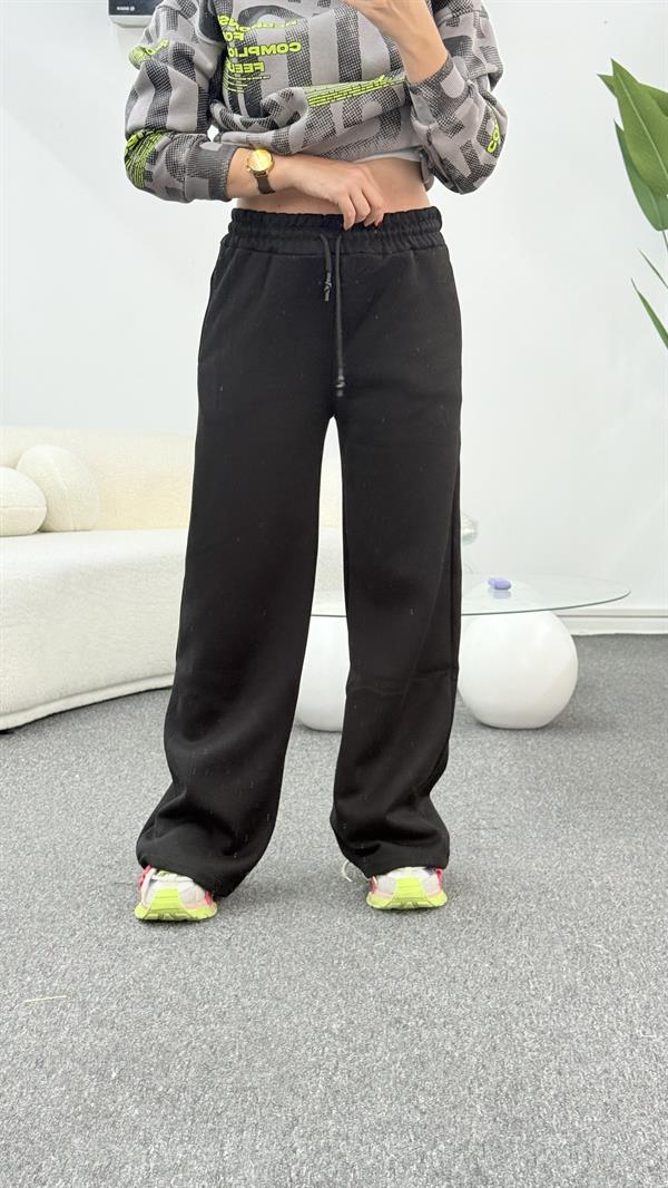 BİNS SİYAH ŞARDONLU EŞOFMAN 