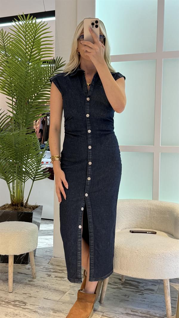 BLONDİE KOT ELBİSE