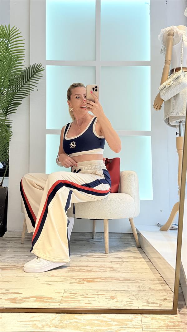 BRENDA  KREM EŞOFMAN TAKIMI