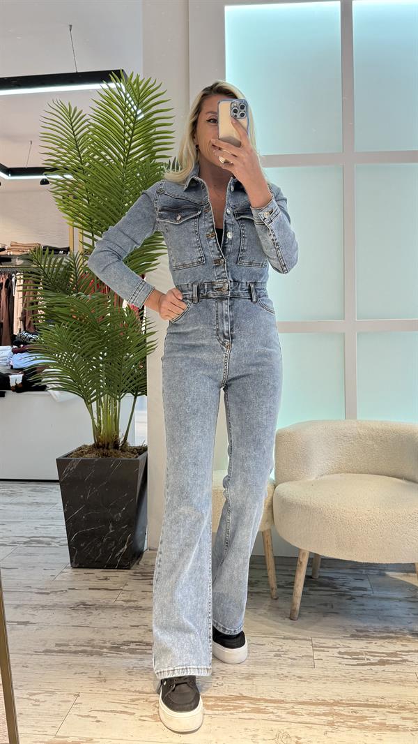 BUZ MAVİSİ KOT TULUM