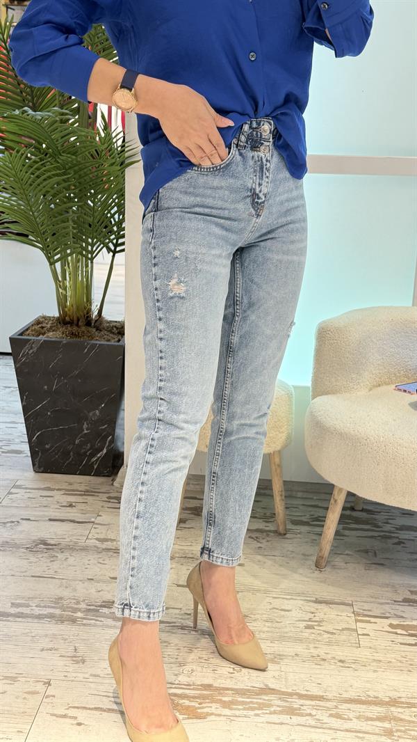 BUZ MAVİSİ MOM JEAN 