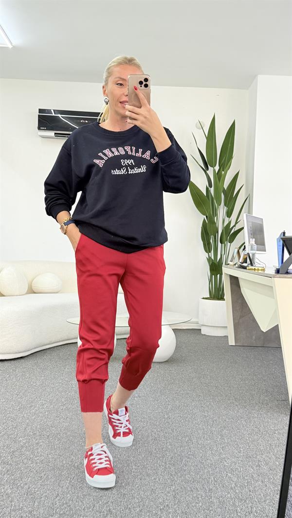 CALIFORNIA LACİVERT SWEATSHIRT