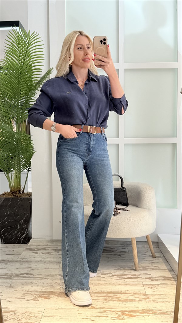 CARDY İNDİGO MAVİ GÖMLEK 