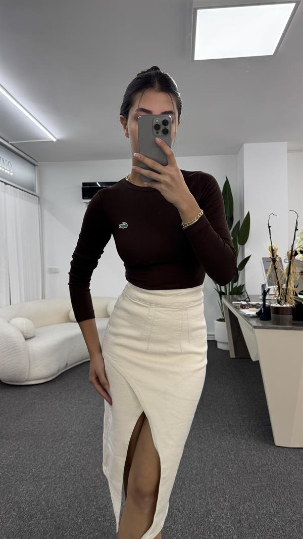 CELNİ ACI KAHVE UZUN KOLLU BODY