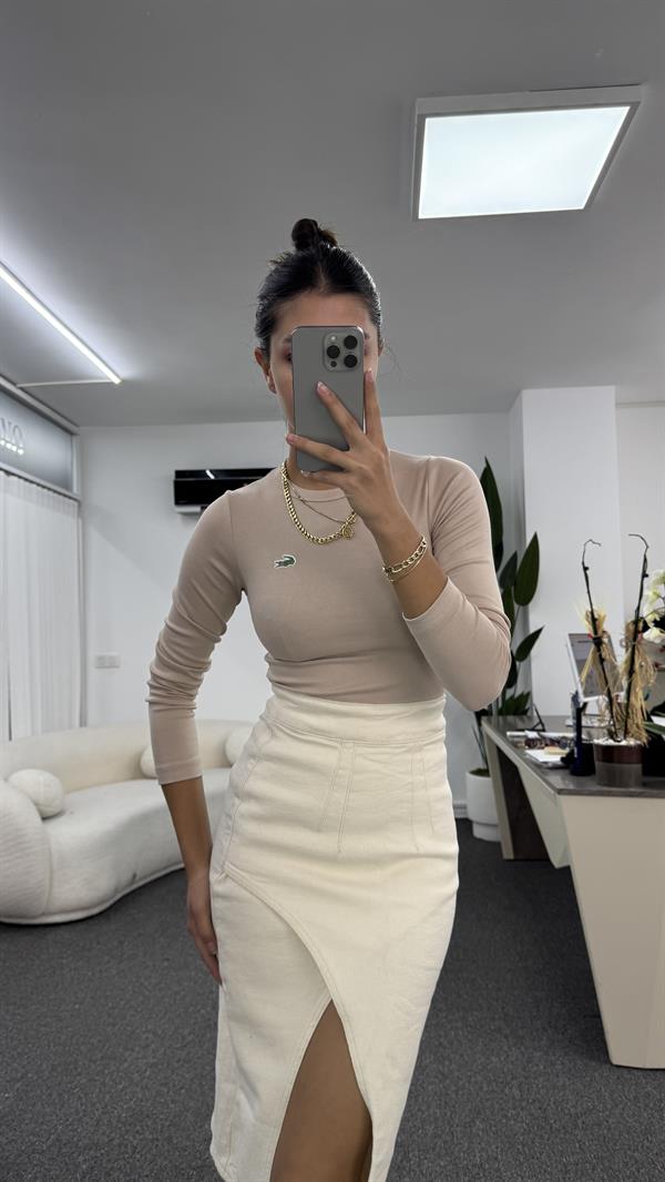 CELNİ BEJ UZUN KOLLU BODY