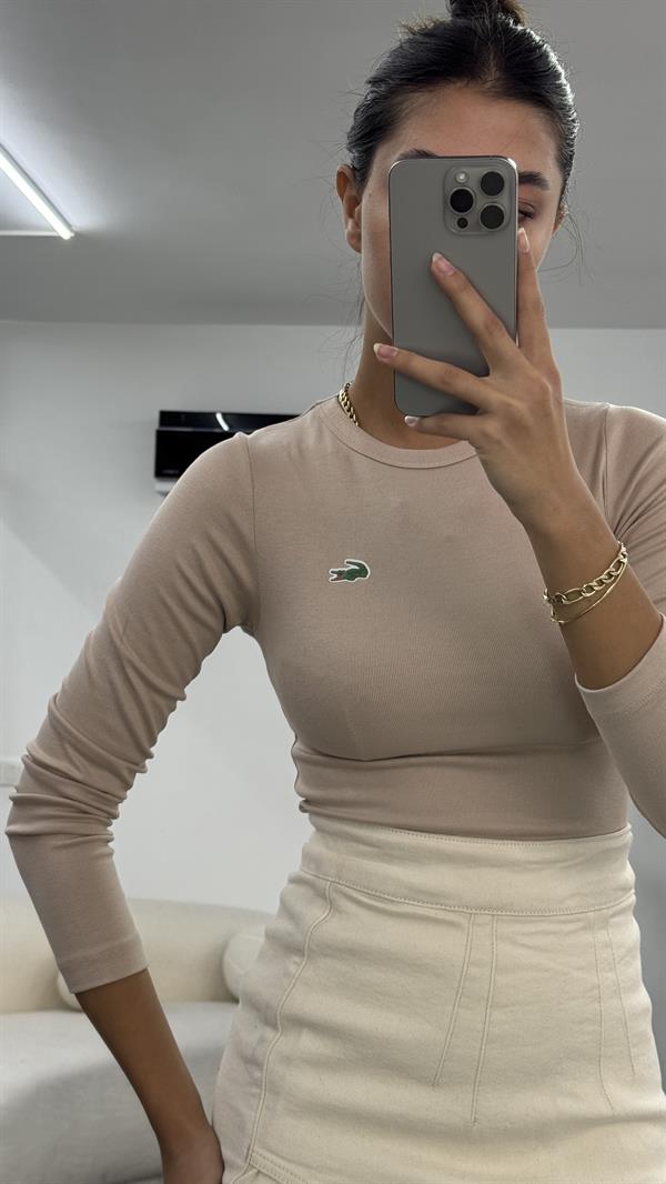 CELNİ BEJ UZUN KOLLU BODY