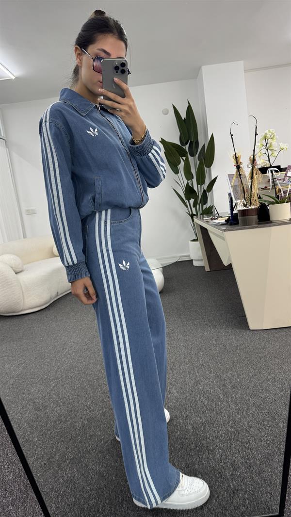 CENT ÇİZGİ DETAYLI KOT TAKIM