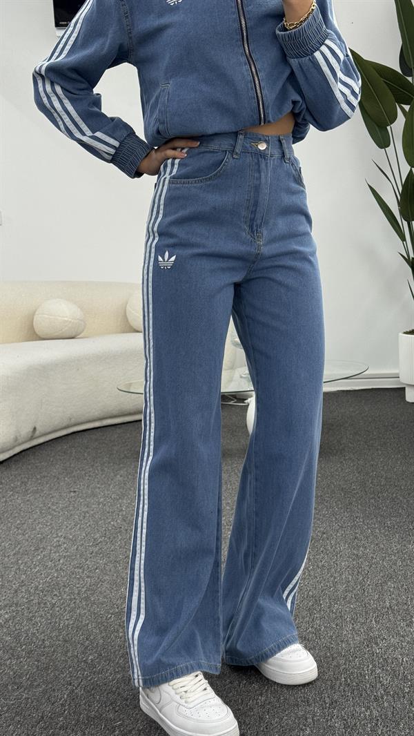 CENT ÇİZGİ DETAYLI KOT TAKIM