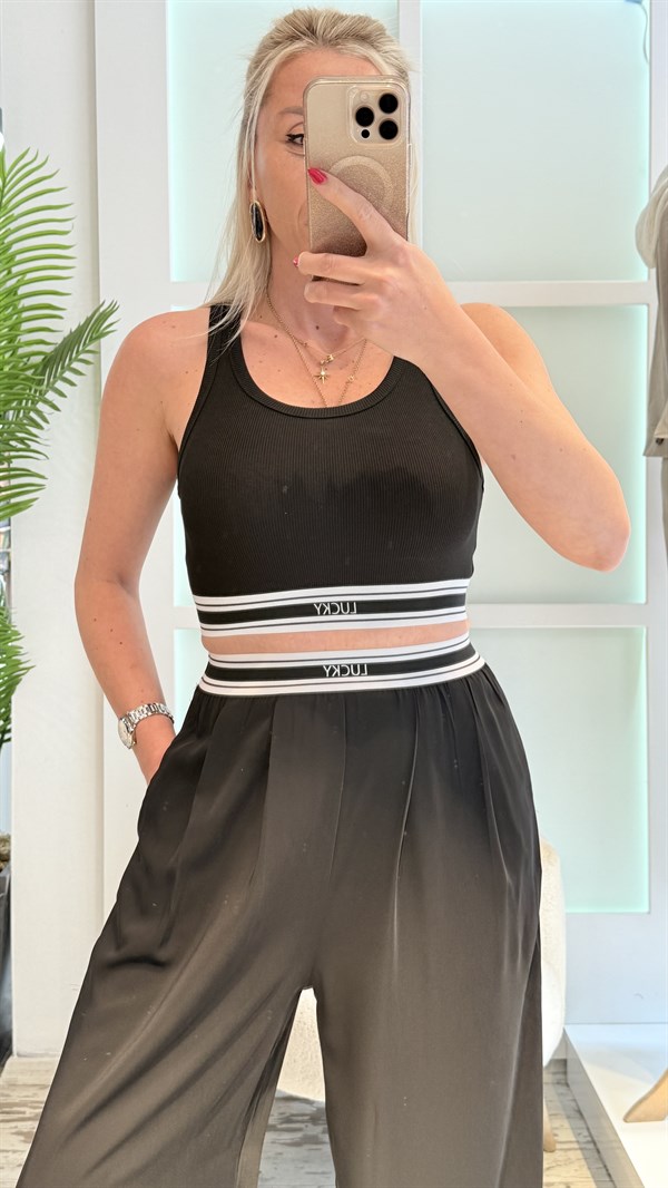 ÇERN SİYAH BELİ YAZILI TAKIM