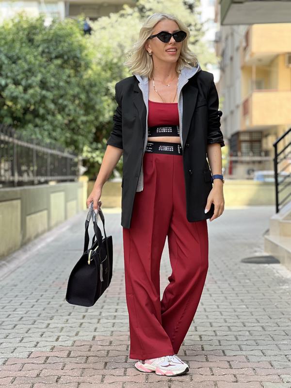 CLEAR KAPÜŞONLU SİYAH BLAZER CEKET