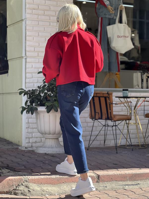 COAT KIRMIZI MİNİ KABAN
