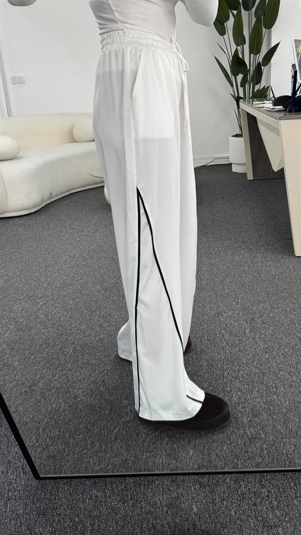 CORAL SATEN BEYAZ PANTALON