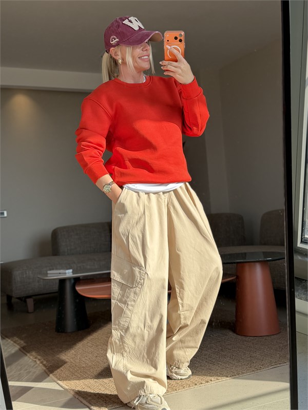 DEVİS TURUNCU SWEATSHIRT