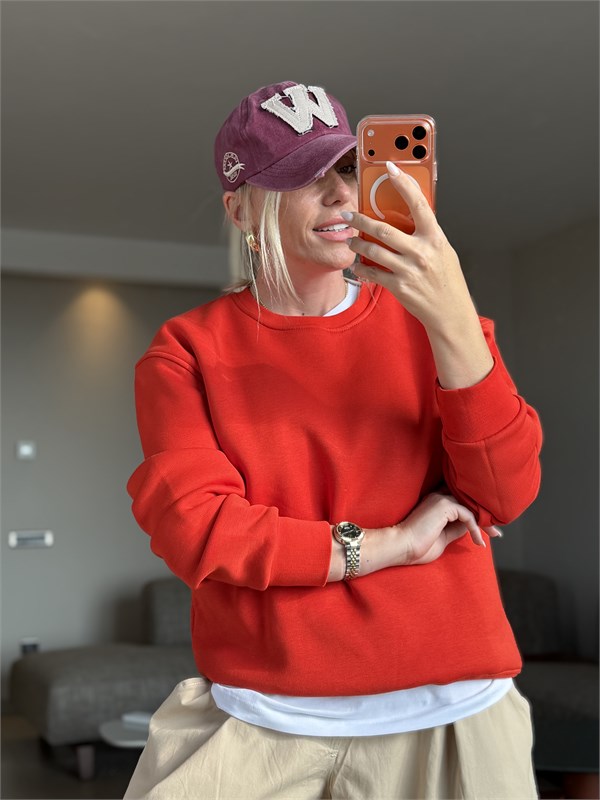 DEVİS TURUNCU SWEATSHIRT