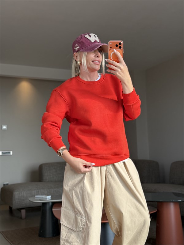 DEVİS TURUNCU SWEATSHIRT