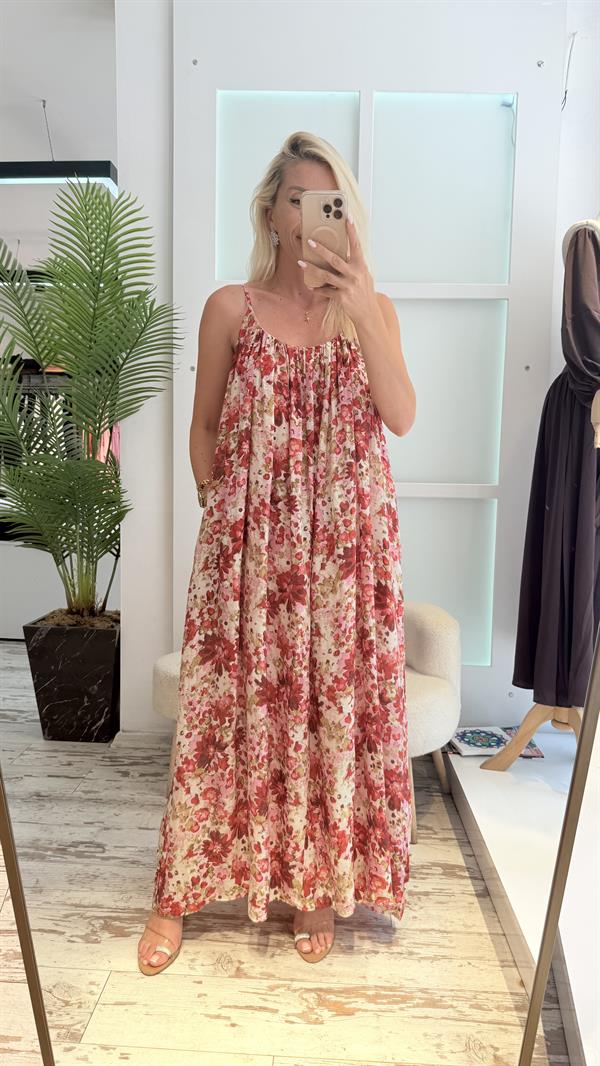 DİRS ÇİÇEKLİ ELBİSE