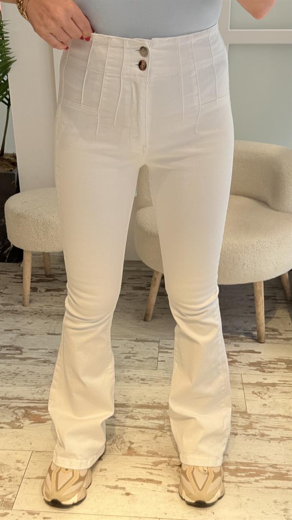 DİRSS BEYAZ İSPANYOL JEAN 