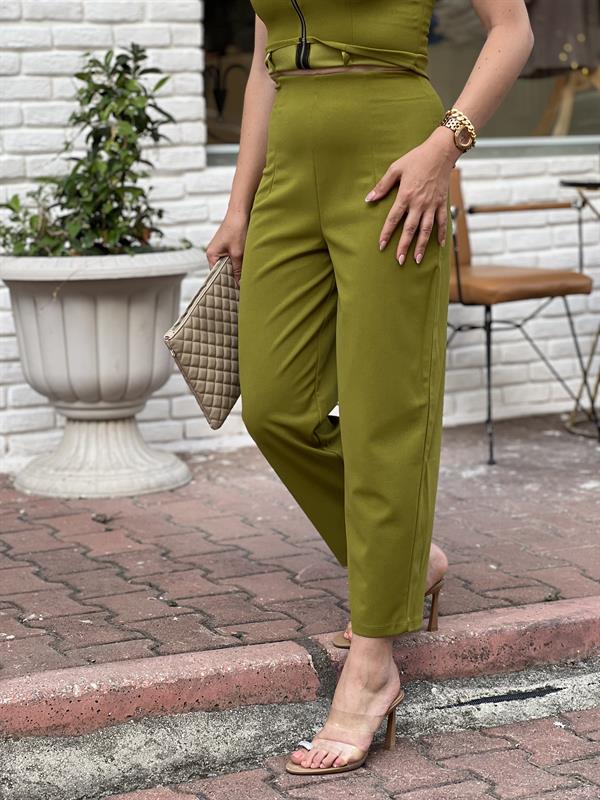 DEA DOUBLE KUMAŞ CREP DAR PAÇA PANTOLON