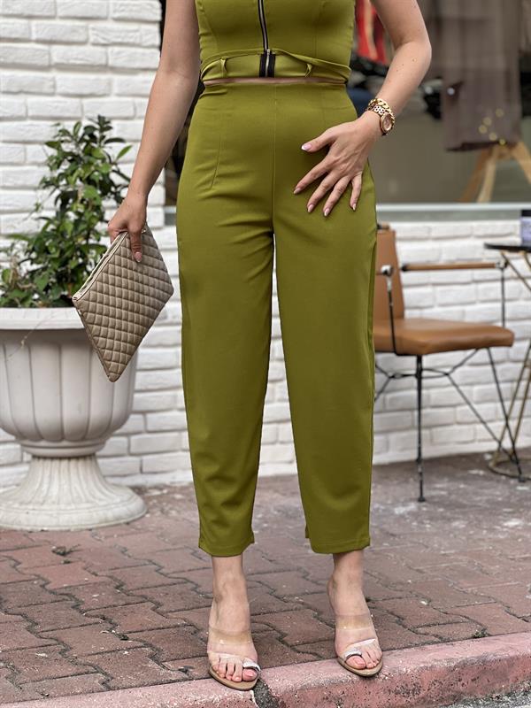 DEA DOUBLE KUMAŞ CREP DAR PAÇA PANTOLON