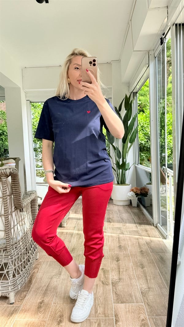 ELİNS LACİVERT TSHRT 