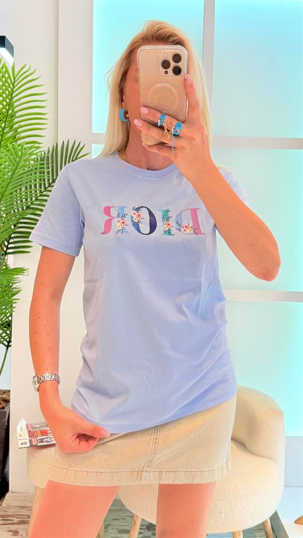 EMMA RENKLİ BEYAZ TSHIRT