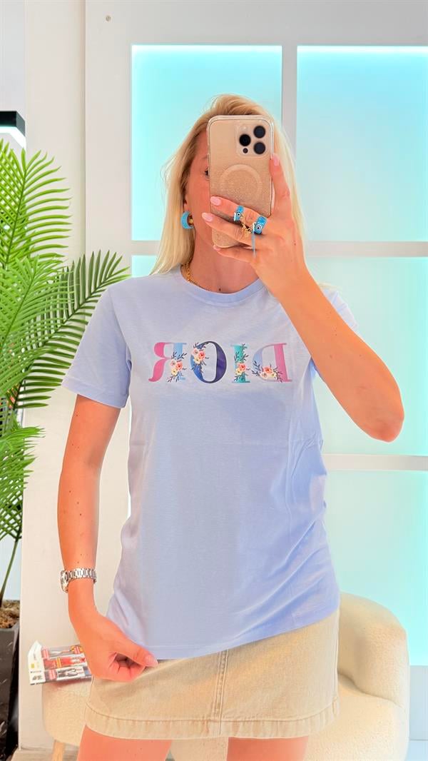 EMMA RENKLİ BEYAZ TSHIRT