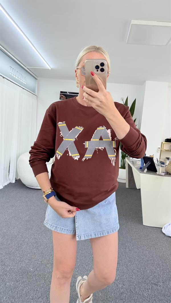 ERNS KAHVERENGİ SWEATSHIRT 