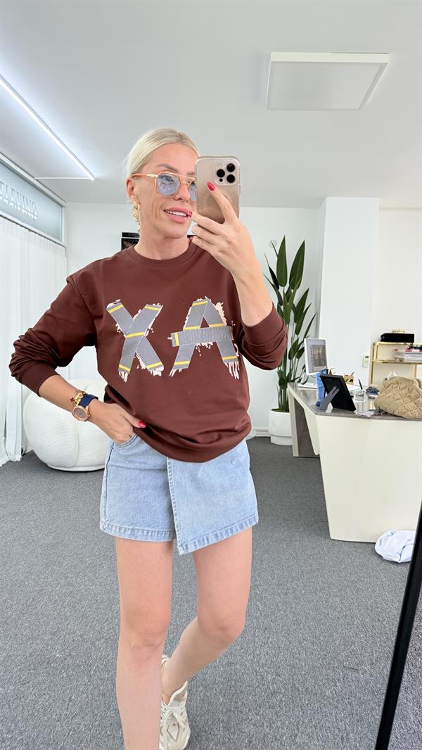 ERNS KAHVERENGİ SWEATSHIRT 