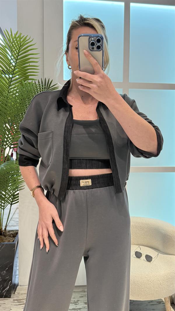 FELİCE GRİ ÜÇLÜ TAKIM