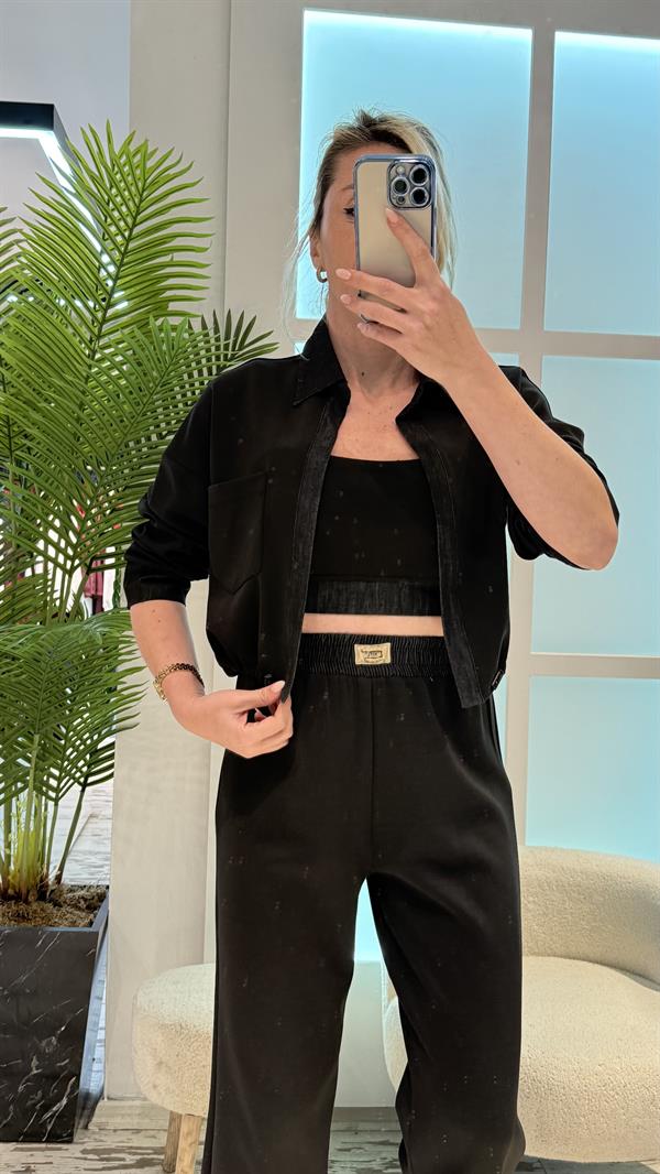 FELİCE SİYAH ÜÇLÜ TAKIM