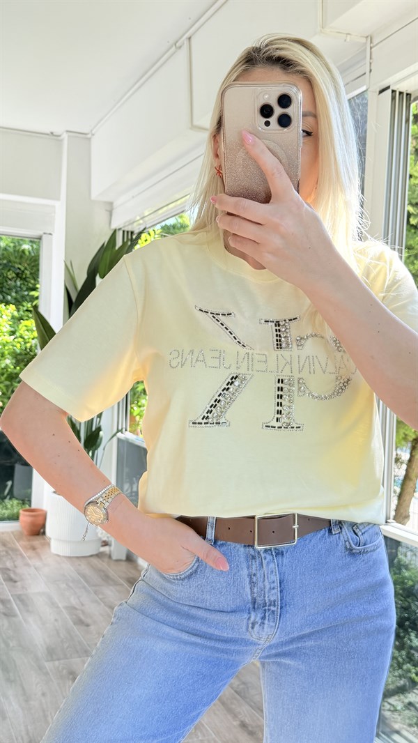 GENSO SARI TAŞLI TSHRT