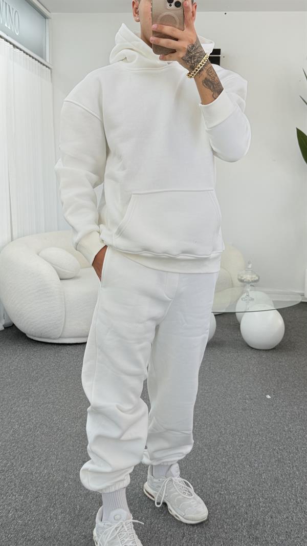 GOON ÜNİSEX BEYAZ EŞOFMAN TAKIMI