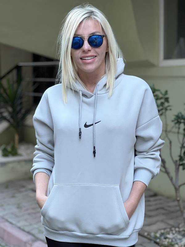 GRİ KAPŞONLU SWEAT
