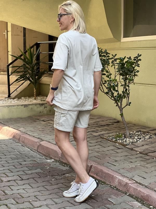 BICYCLE GRİ KARGO ŞORT 