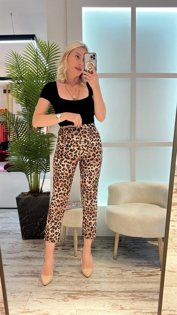 GROSS LEOPAR PANTOLON