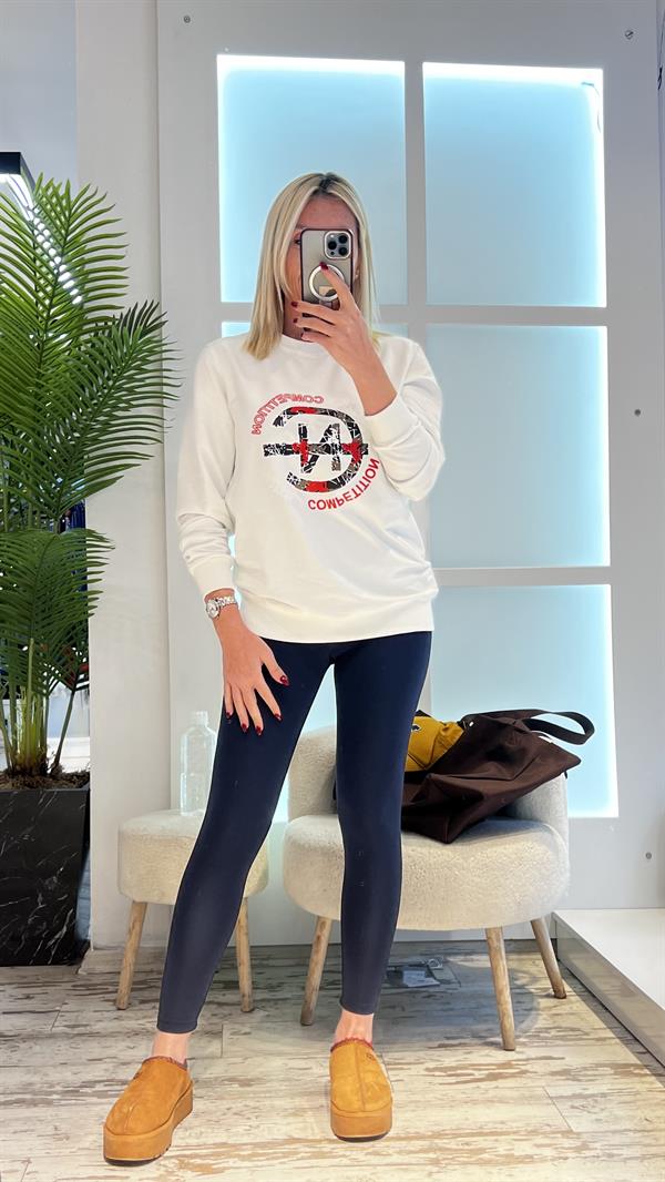 GUMBEL BEYAZ SWEATSHIRT
