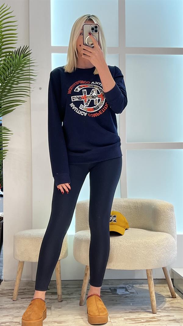 GUMBEL LACİVERT SWEATSHIRT