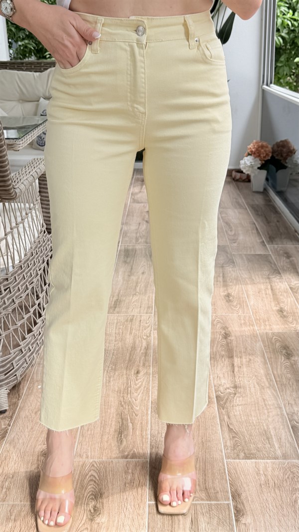 HİLA SARI JEAN PANTOLON 