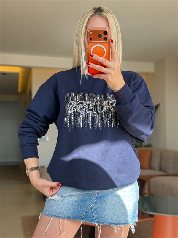 HURA LACİVERT SWEATSHIRT