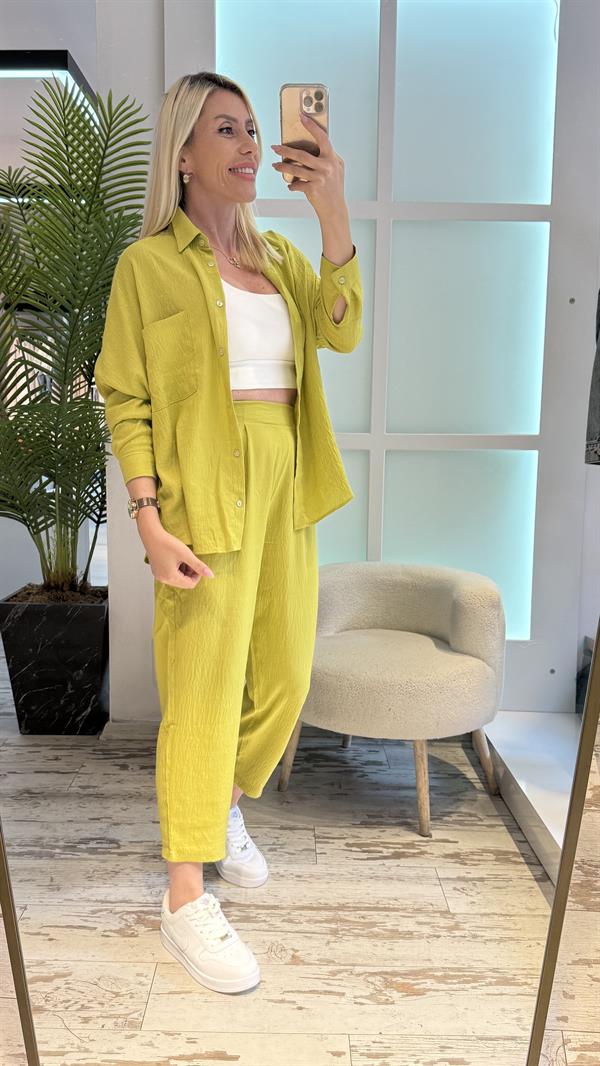 HUSKEY CREP YEŞİL TAKIM