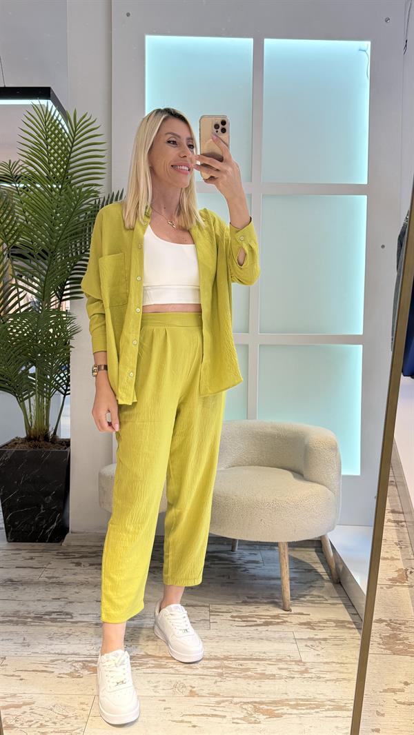 HUSKEY CREP YEŞİL TAKIM