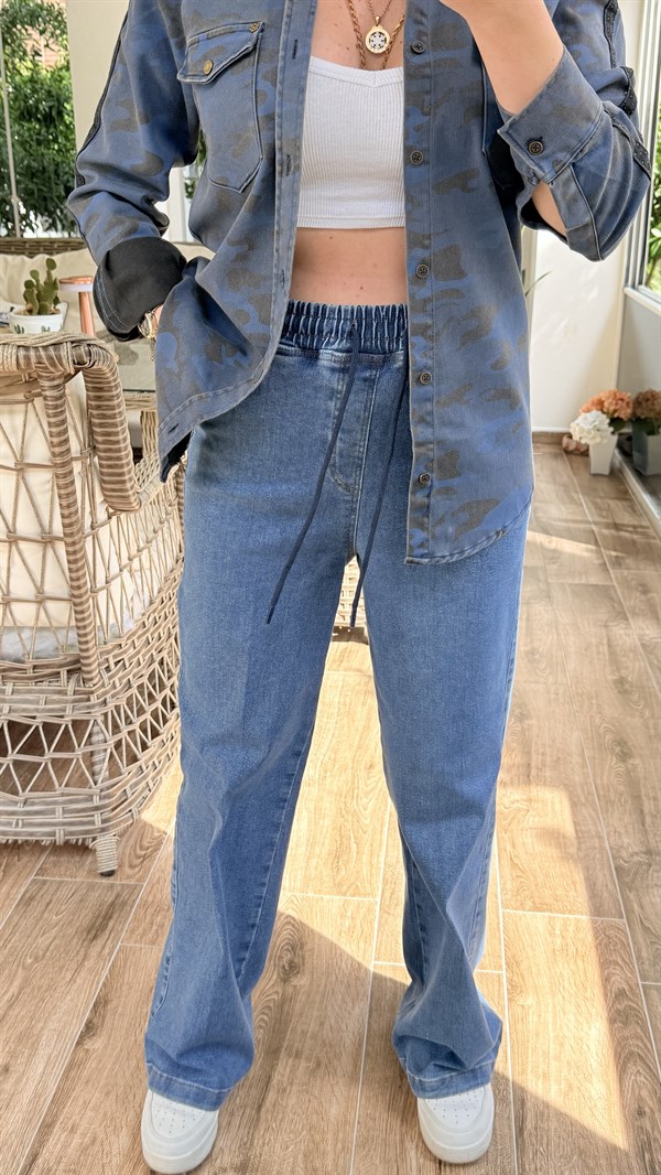 İLKDE MAVİ JEAN PANTOLON 